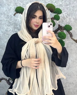 شال زنانه حریر