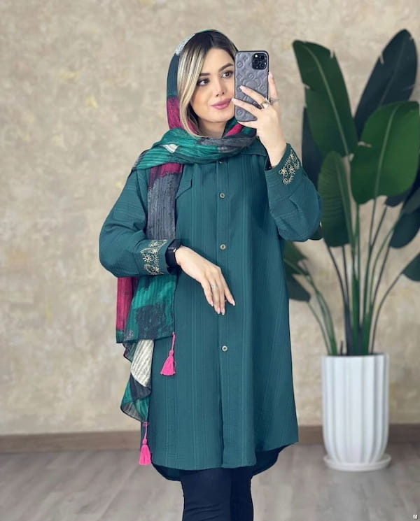 عکس-مانتو گلدوزی زنانه