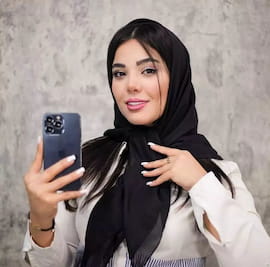 روسری زنانه نخی مشکی