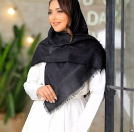 روسری زنانه لمه مشکی