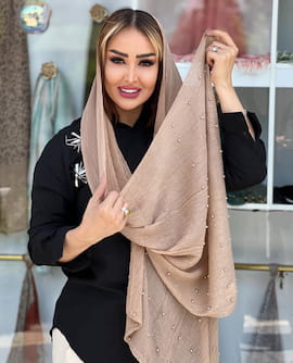 شال زنانه نخی