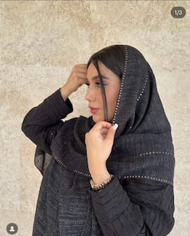 شال زنانه مشکی