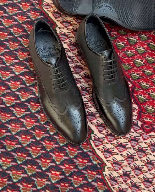 عکس-کفش روزمره مجلسی مردانه چرم طبیعی گاوی