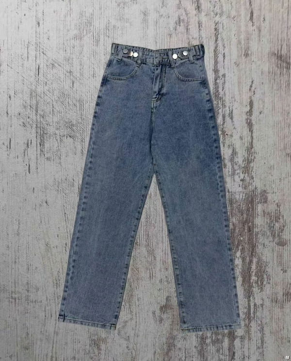 عکس-شلوار جین زنانه تک رنگ