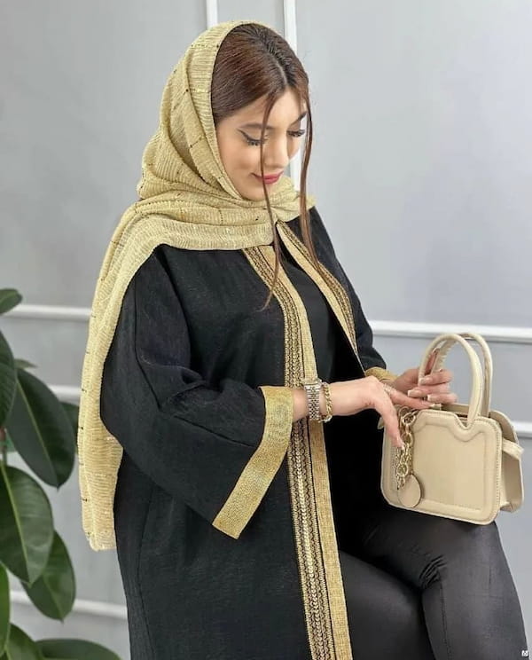 عکس-مانتو زنانه پارچه مشکی