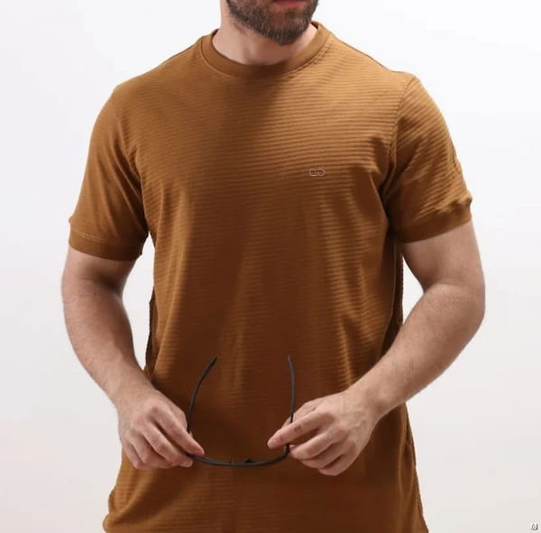 عکس-تیشرت یقه گرد مردانه جودون