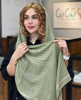 شال زنانه نخی