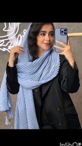 شال زنانه نخی