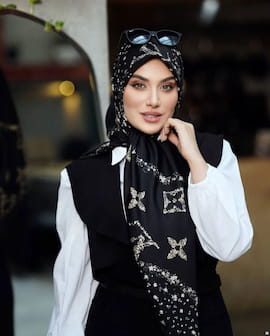 روسری زنانه ابریشم توییل