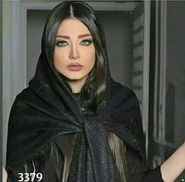 روسری زنانه کریشه مشکی