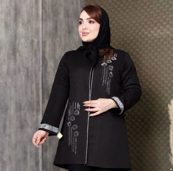 عکس-مانتو زنانه مازراتی مشکی