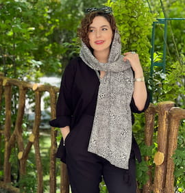 شال زنانه نخی