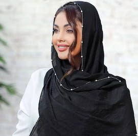 شال زنانه نخ طلایی