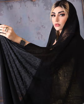 چادر زنانه نخ مشکی