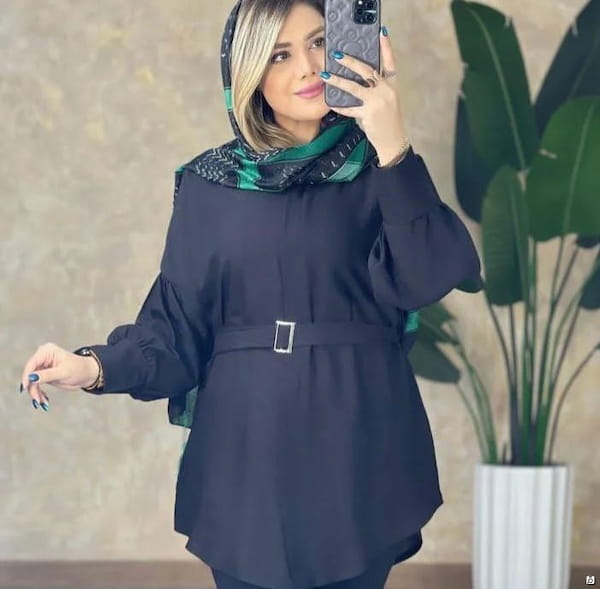 عکس-مانتو زنانه مشکی