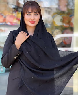 شال زنانه مشکی