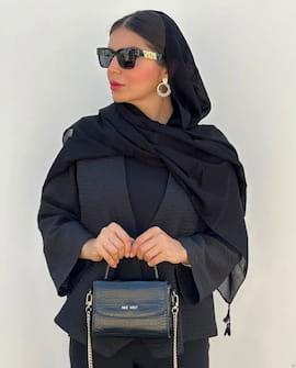 شال زنانه مشکی