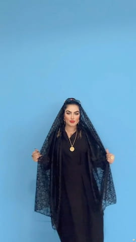 شال زنانه مشکی