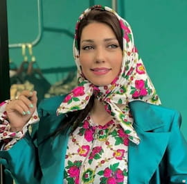 شال گلگلی زنانه نخی