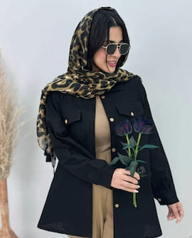 مانتو زنانه لنین مشکی