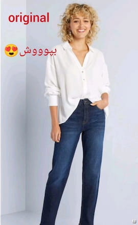 شلوار جین زنانه تک رنگ