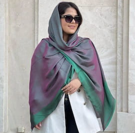 شال زنانه نخی