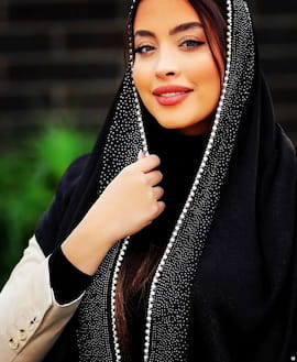 شال زنانه مشکی