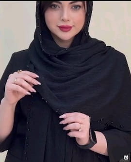 شال زنانه مشکی