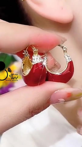 گوشواره زنانه روکش طلا