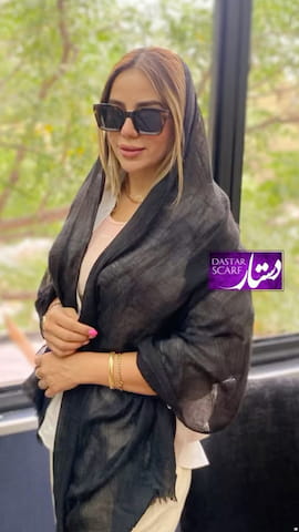 شال زنانه حریر مشکی