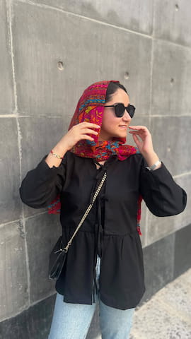 مانتو زنانه لینن کرمی