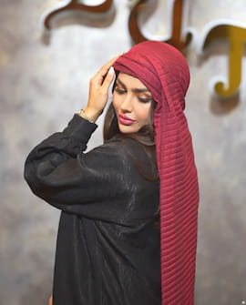 شال زنانه نخی