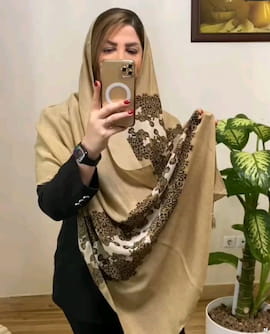 شال زنانه پنبه