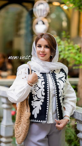 وست زنانه گلدوزی زارا