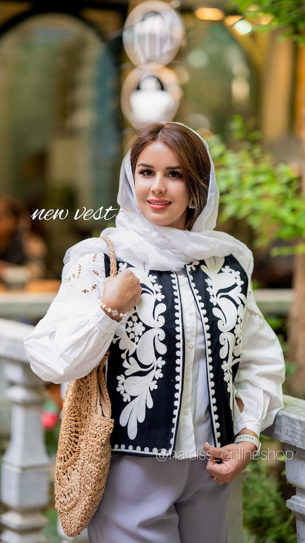 عکس-وست زنانه گلدوزی زارا