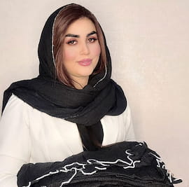 شال زنانه مشکی