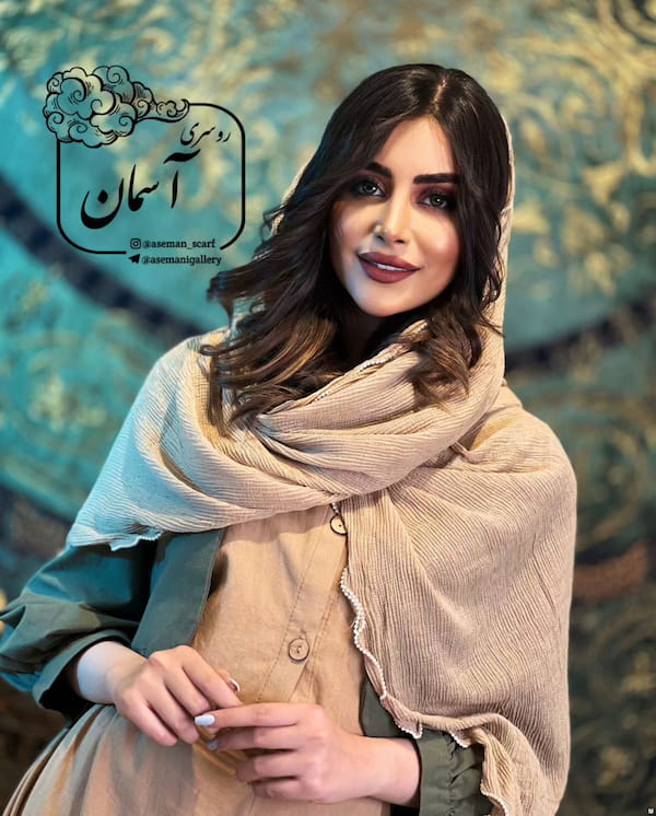 عکس-شال زنانه نخی مشکی