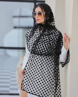 شال زنانه مشکی