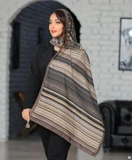 شال زنانه نخی